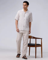 Beige and Purple Digi Print ShirtUnited By Hope