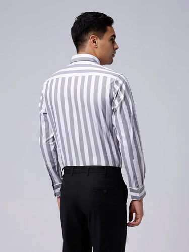 Black and White Stripes Dobby ShirtUnited By Hope