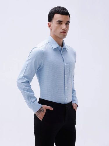 Blue Dobby Structured ShirtUnited By Hope