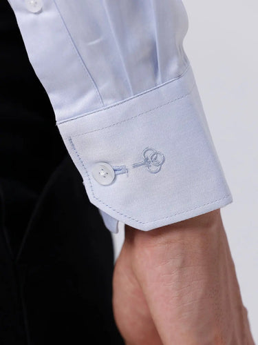 Blue Poplin Plain ShirtUnited By Hope