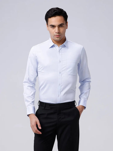 Blue Poplin Plain ShirtUnited By Hope