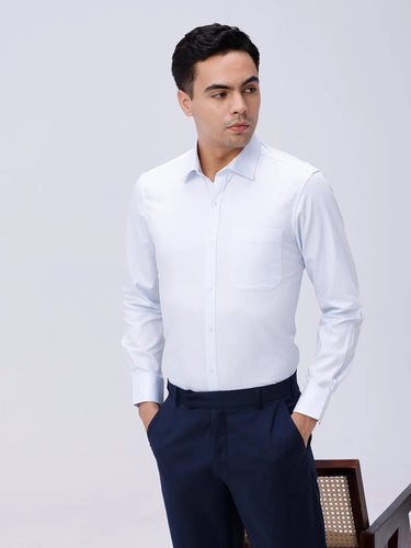 Blue Satin Structured ShirtUnited By Hope