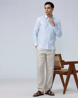 Blue Tencel Plain ShirtUnited By Hope