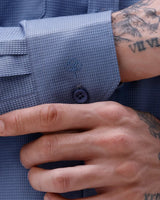 Blue Waffle Dobby Plain ShirtUnited By Hope