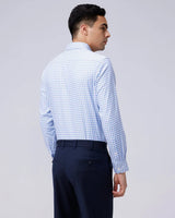 Blue and White Checks Dobby ShirtUnited By Hope