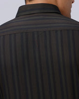 Brown and Black Stripes Twill ShirtUnited By Hope