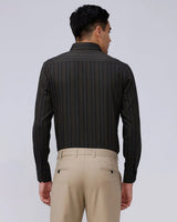 Brown and Black Stripes Twill ShirtUnited By Hope