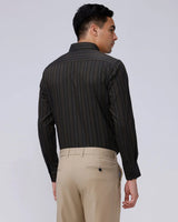 Brown and Black Stripes Twill ShirtUnited By Hope