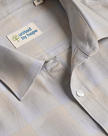Brushed Nickel Checked ShirtUnited By Hope