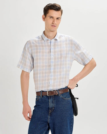 Chalk Blue Linen ShirtUnited By Hope