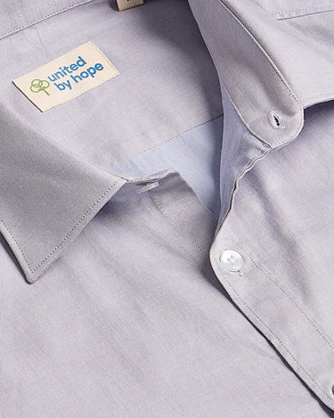 Frost Grey Plain Chambray ShirtUnited By Hope