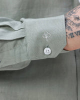 Green Full Sleeve Linen ShirtUnited By Hope