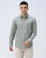 Green Full Sleeve Linen ShirtUnited By Hope