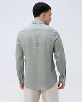 Green Full Sleeve Linen ShirtUnited By Hope