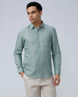 Green Tencel Plain ShirtUnited By Hope