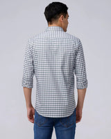 Green and Beige Checks Dobby ShirtUnited By Hope