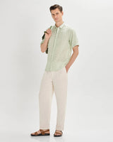 Green printed linen shirtUnited By Hope