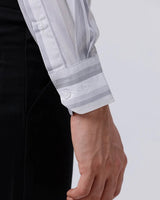 Grey Poplin Stripes ShirtUnited By Hope