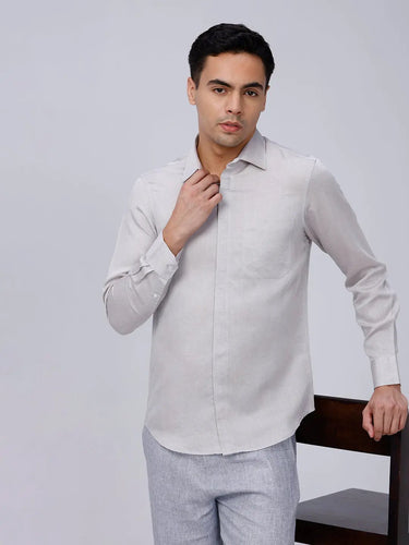 Grey Tencel Plain ShirtUnited By Hope