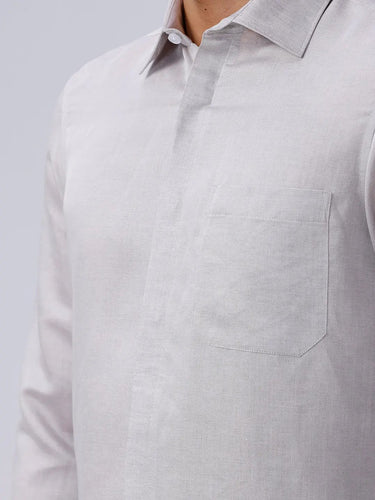 Grey Tencel Plain ShirtUnited By Hope
