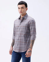 Grey Twill Checks ShirtUnited By Hope