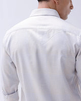 Grey and Beige Twill Structured ShirtUnited By Hope