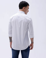 Grey and Blue Stripes Poplin ShirtUnited By Hope
