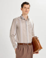 Indian Tan Striped ShirtUnited By Hope