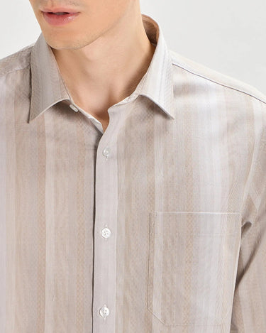 Indian Tan Striped ShirtUnited By Hope