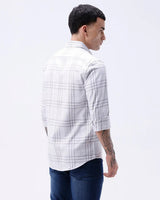 Light Grey Twill Checks ShirtUnited By Hope