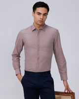 Mauve Cotton Tencel Plain ShirtUnited By Hope