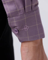 Mauve Dobby Checks ShirtUnited By Hope