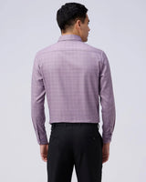 Mauve Dobby Checks ShirtUnited By Hope