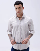 Mauve Striped Twill ShirtUnited By Hope