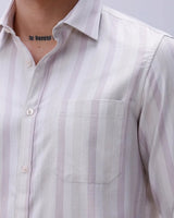 Mauve Striped Twill ShirtUnited By Hope
