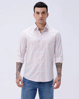 Pink and Grey Checks Cotton Tencel ShirtUnited By Hope