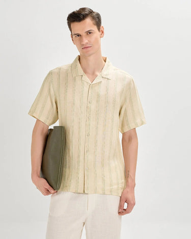 Sandshell Striped Linen ShirtUnited By Hope
