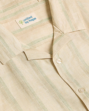 Sandshell Striped Linen ShirtUnited By Hope