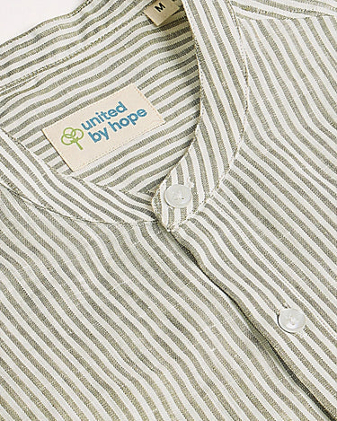Seagrass Striped Linen ShirtUnited By Hope
