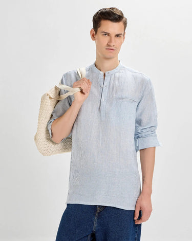 Silver Blue Linen ShirtUnited By Hope