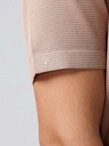 Tan Plain Waffle Dobby ShirtUnited By Hope