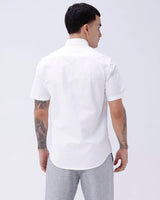 White Oxford Plain Short Sleeve ShirtUnited By Hope