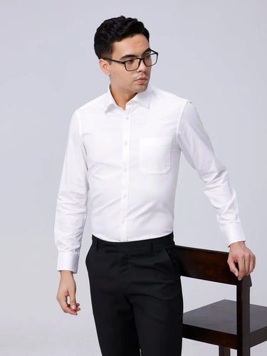 White Satin Structured ShirtUnited By Hope