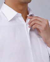 White Tencel Plain ShirtUnited By Hope