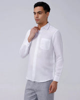 White Tencel Plain ShirtUnited By Hope