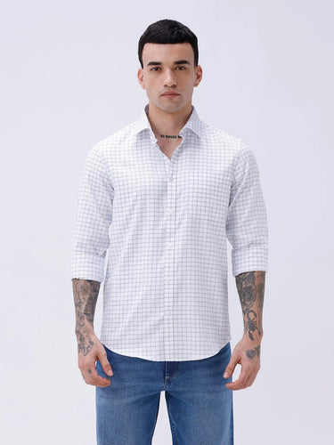 White Twill Checks ShirtUnited By Hope