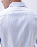 White and Blue Stripes Twill ShirtUnited By Hope