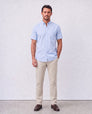 Blue Giza Cotton Shirt – Short Sleeve | Essential