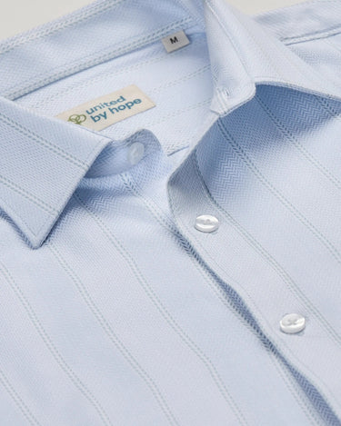 Angel Blue Striped ShirtUnited By Hope