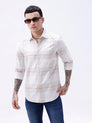 Beige Dobby Checks ShirtUnited By Hope